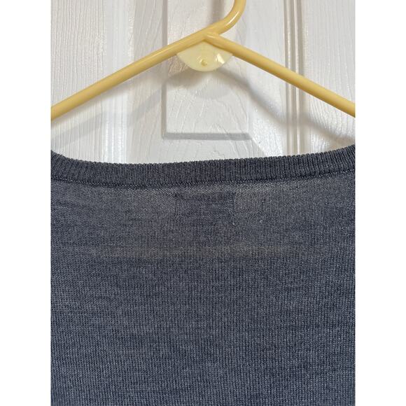J Crew gray luxe Merino wool-blend crewneck sweater XL - Picture 5 of 9
